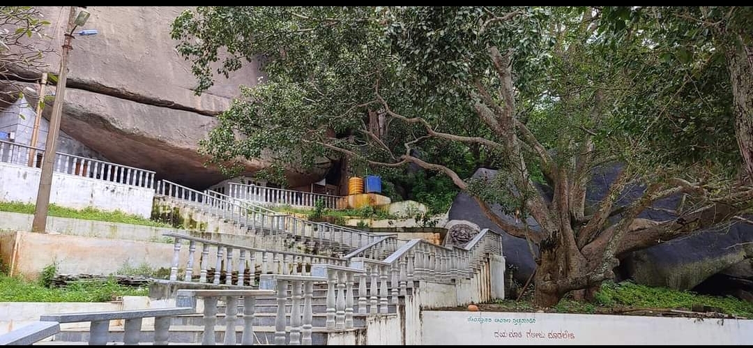 View of temple from entrance