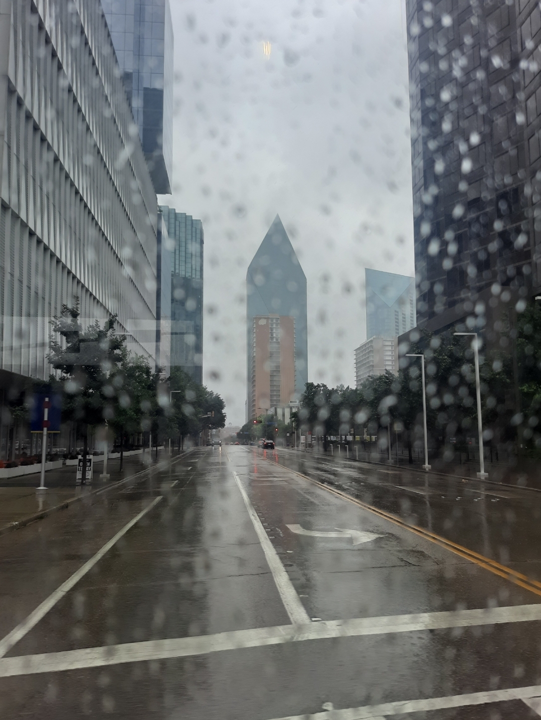 Dallas on an rainy day