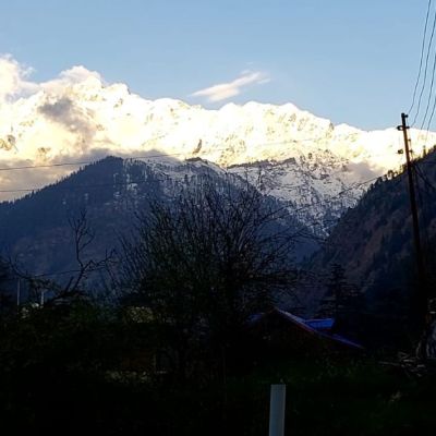 A family trekation in the Himalayas