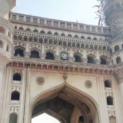 Charminar-- with Osmania biscuits and Irani Chai.
